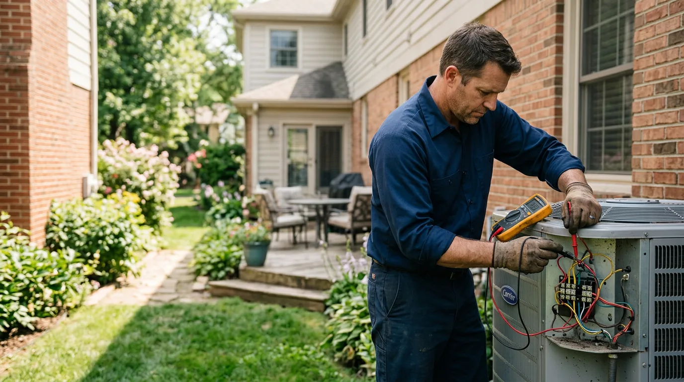 HVAC technician working near Norwich, KS